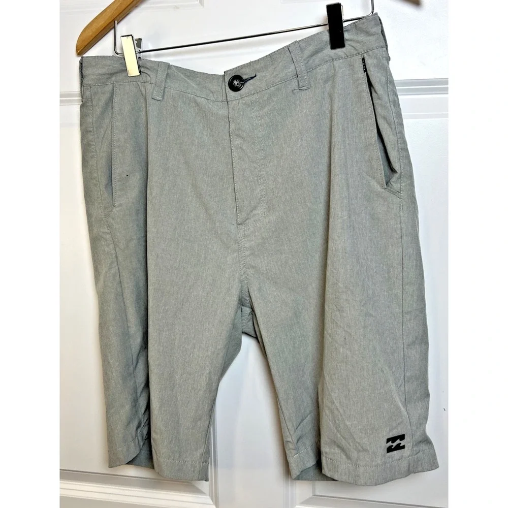 Billabong Platinum X Hybrid Shorts 30 Gray Stretch Surf Walkshort